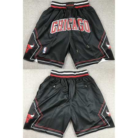 Men's Chicago Bulls Black Shorts (Run Small)