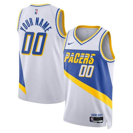 Men's Indiana Pacers White 2025/26 City Edition Swingman Custom Jersey