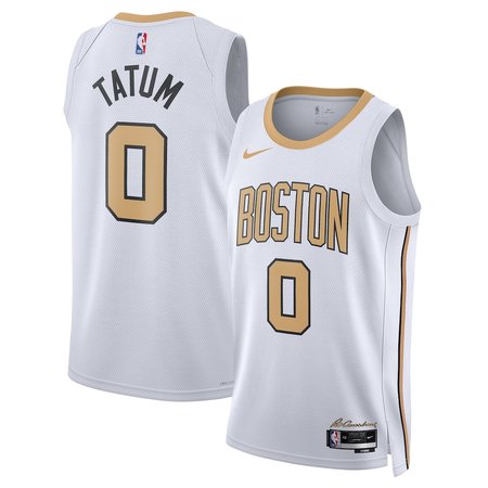 Men's Boston Celtics #0 Jayson Tatum White 2025/26 Swingman City Edition Jersey