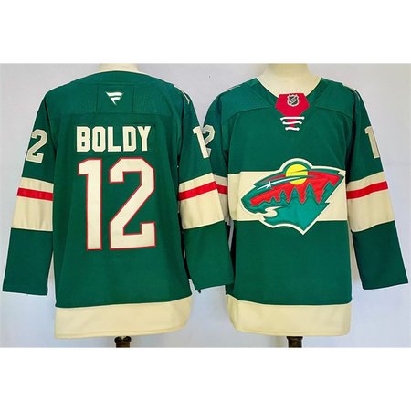 Youth Minnesota Wild #12 Matt Boldy Green 2024-25 Home Stitched Hockey Jersey