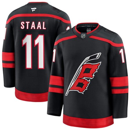 Men's Carolina Hurricanes #11 Jordan Staal Black Home Stitched Hockey Premium Jersey