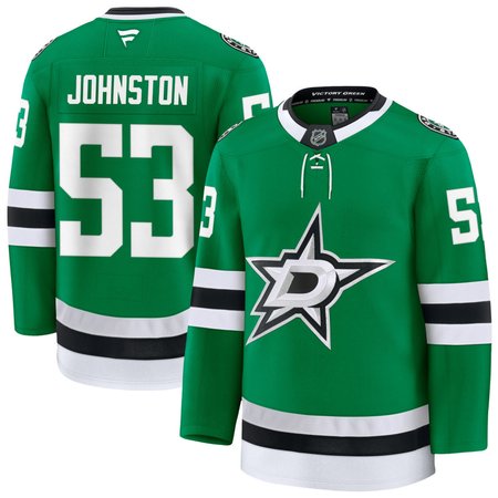 Men's Dallas Stars #53 Wyatt Johnston Green 2025-26 Alternate Stitched Hockey Premium Jersey
