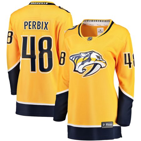Women's Nashville Predators #48 Nick Perbix Gold Home Jersey