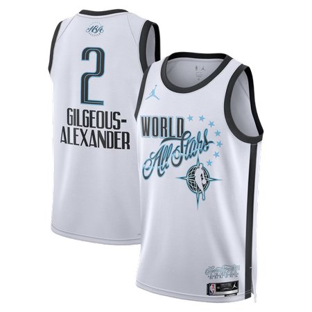 Men's 2026 NBA All-Star #2 Shai Gilgeous-Alexander White Game Swingman Jersey