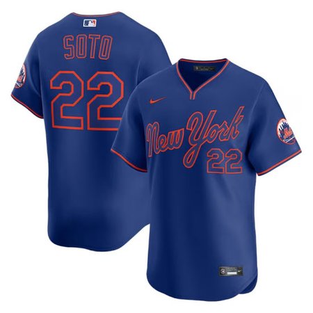 Men's New York Mets #22 Juan Soto Royal Alternate 2025 MLB Limited Jersey