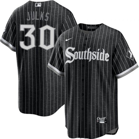 Men's Chicago White Sox #30 Corey Julks Black Home Official Player Jersey