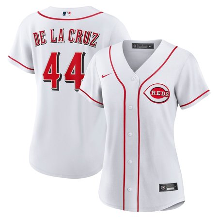 Women's Cincinnati Reds #44 Elly De La Cruz Nike White Home Replica Jersey
