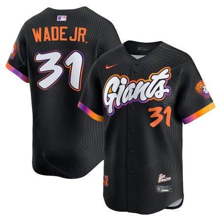 Men's San Francisco Giants #31 LaMonte Wade Jr. Nike Anthracite 2025 City Connect Limited Jersey