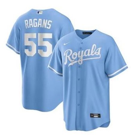 Men's Kansas City Royals #55 Cole Ragans Nike Blue Home Limited Player Jersey