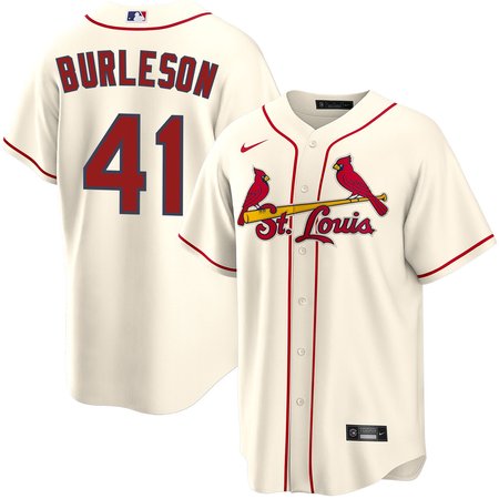Men's St. Louis Cardinals #41 Alec Burleson Cream Home Limited Jersey