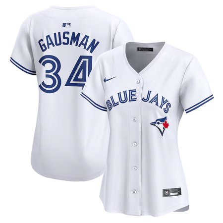 Women's Toronto Blue Jays #34 Kevin Gausman Nike White Home Limited Player Jersey