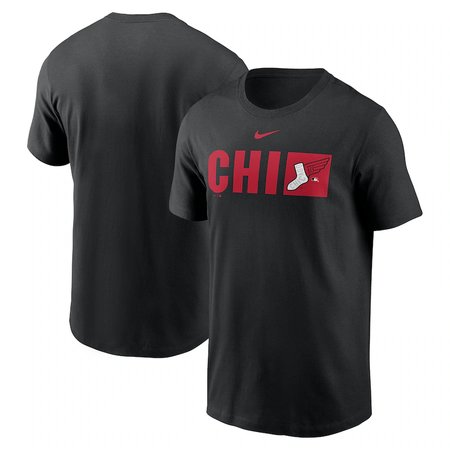 Men's Chicago White Sox Nike Black 2025 City Connect Tricode T-Shirt