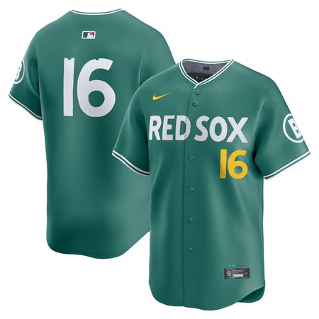 Men's Boston Red Sox #16 Jarren Duran Nike Green 2025 City Connect Limited Player Jersey