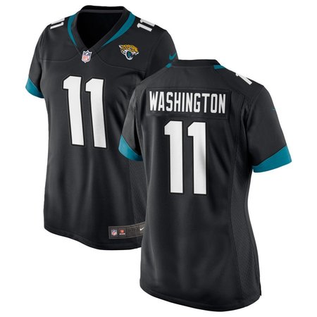 Women's Jacksonville Jaguars #11 Parker Washington Nike Black Team Game Jersey