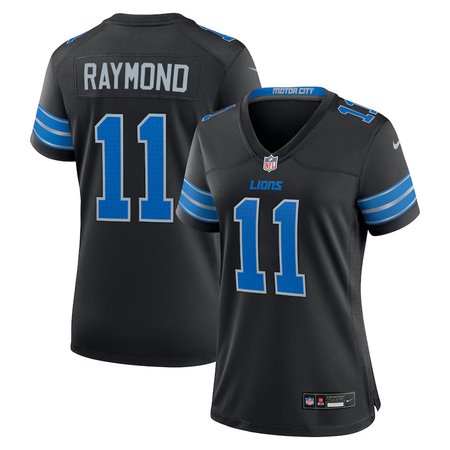 Women's Detroit Lions #11 Kalif Raymond Nike Black Team Game Jersey
