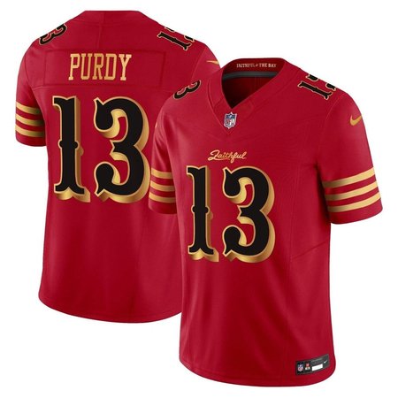 Youth San Francisco 49ers #13 Brock Purdy Red Rivalries Collection F.U.S.E. Vapor Limited Stitched Jersey