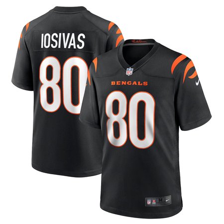 Men's Cincinnati Bengals #80 Andrei Iosivas Nike Black Team Game Jersey
