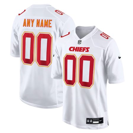 Men's Kansas City Chiefs Custom Tundra White Fashion Game Jersey