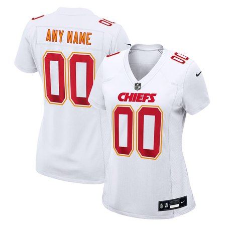 Women's Kansas City Chiefs Custom Tundra White Fashion Game Jersey